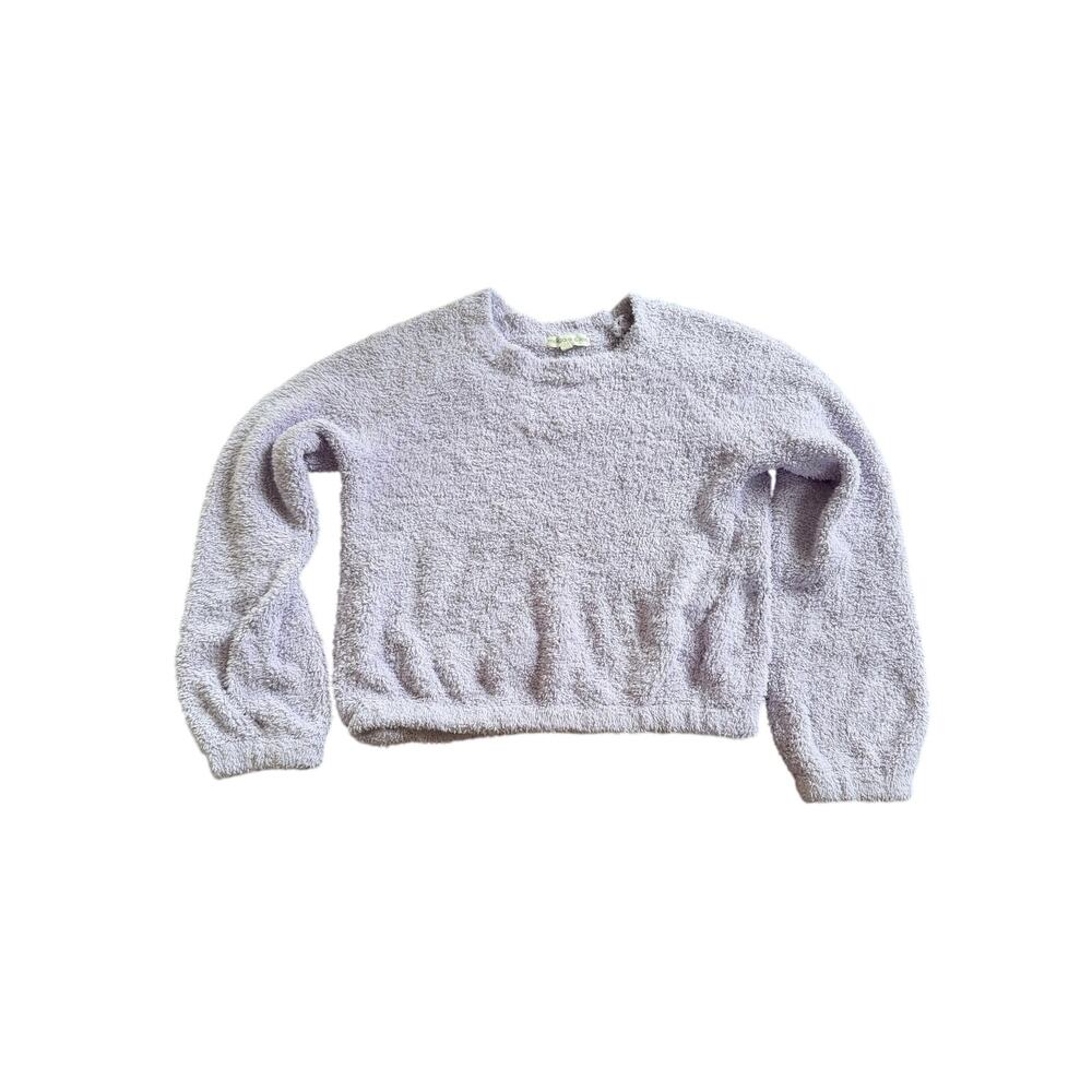 Margaux & Lexi Girls Teddy Fleece Cropped Pullover